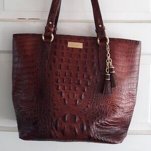 Brahmin Medium Asher Designer Tote "Pecan Melbourne" Shoulder Handbag